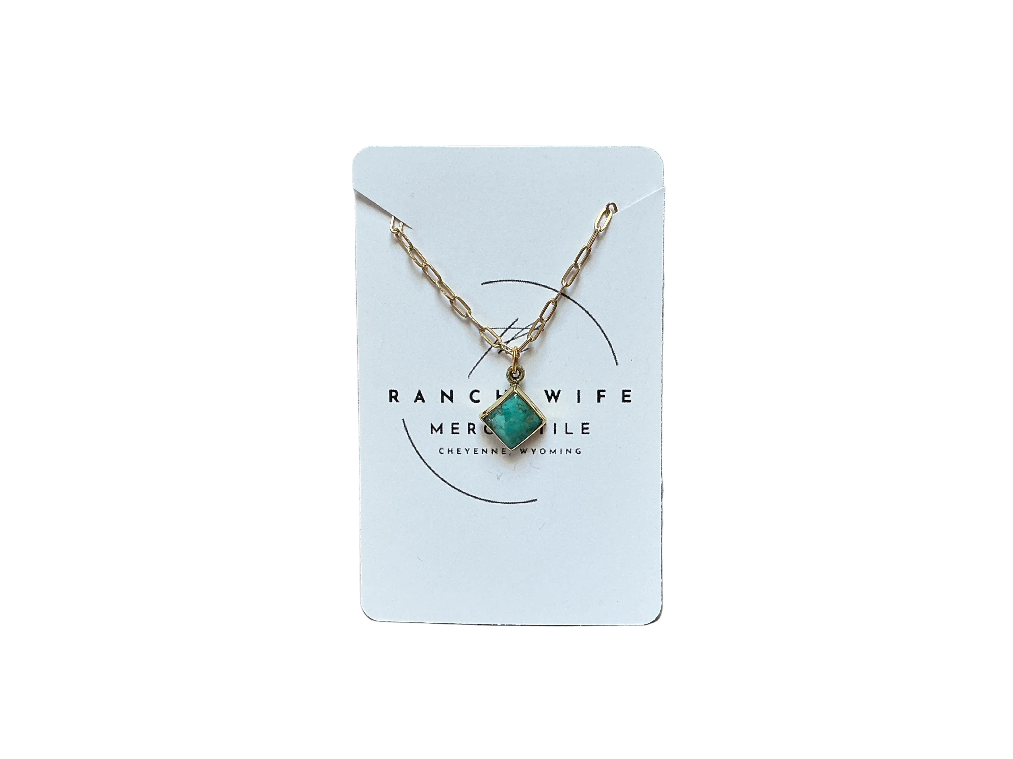 Brass Turquoise Necklace